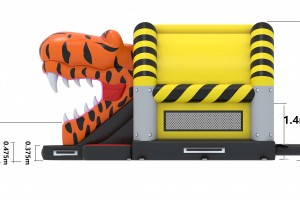 springkasteel dinosaurus T-rex